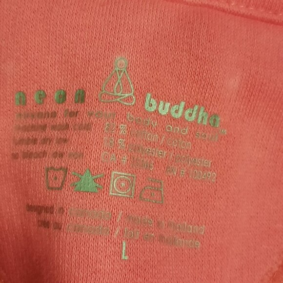 Neon Buddha Jacket Womens Large Pink‎ Blazer Artsy Buttons Stretch Boho Casual - Picture 4 of 10